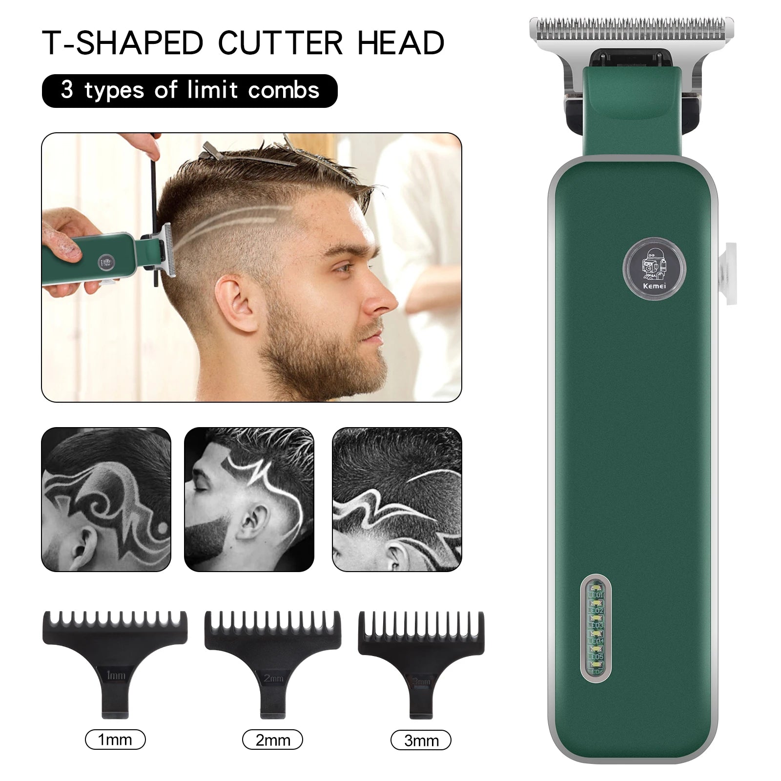 Kemei Electric  Silent Hair Clipper for Men KM-5098